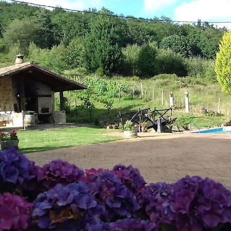 Caserio Vasco Con Piscina Y Barbacoa Orozko Esterno foto