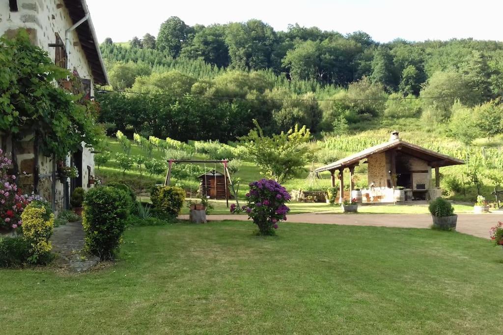 Caserio Vasco Con Piscina Y Barbacoa Orozko Esterno foto