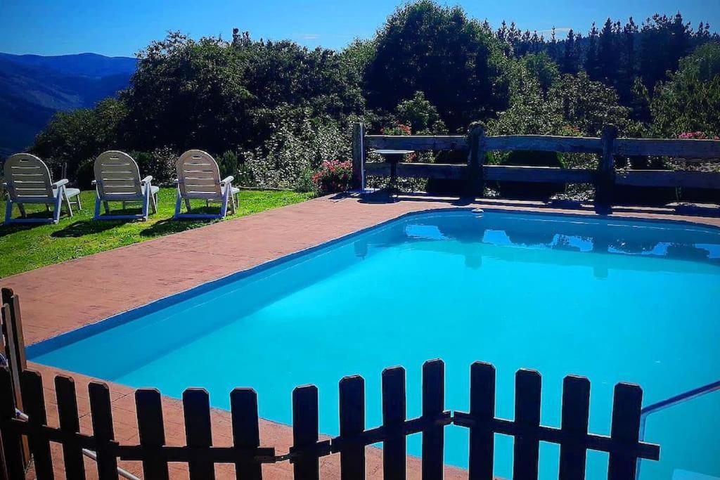 Caserio Vasco Con Piscina Y Barbacoa Orozko Esterno foto