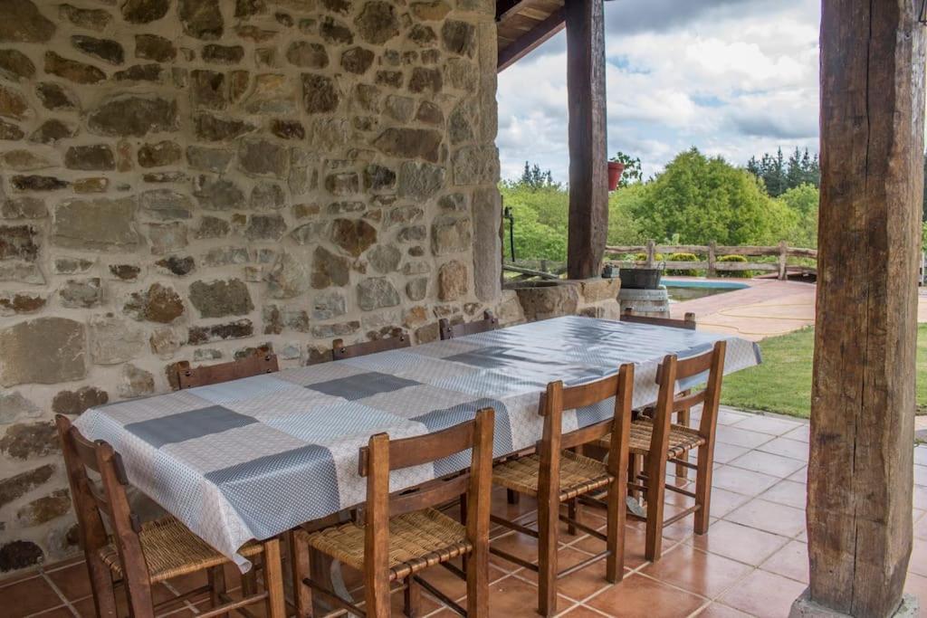 Caserio Vasco Con Piscina Y Barbacoa Orozko Esterno foto